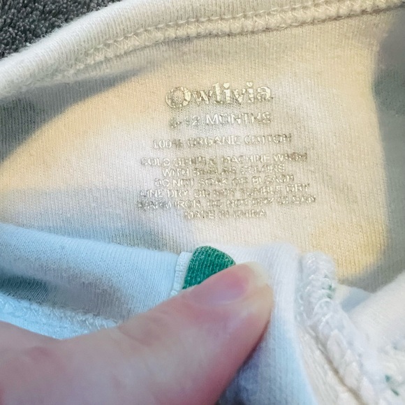 Organic Cotton Rainbow Hearts Footed Cuffs Baby Zipper Sleeper Pajamas 6-12month - Picture 3 of 3